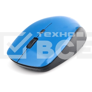 Мышь беспроводная Gembird MUSW-250-2 синий, 1600 dpi, радиоканал, USB, кнопки - 4