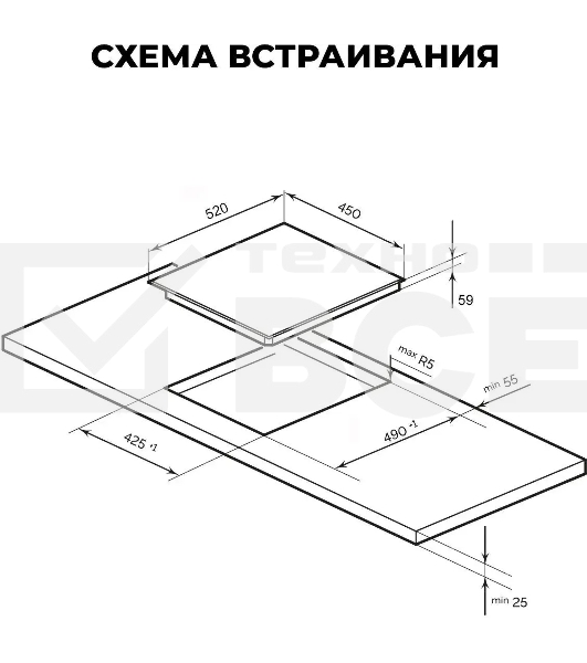 Индукционная варочная поверхность LEX EVI 431A IV