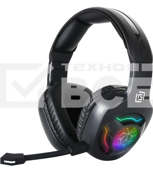 Наушники с микрофоном Оклик HS-L575G черный накладные BT оголовье (1895253)