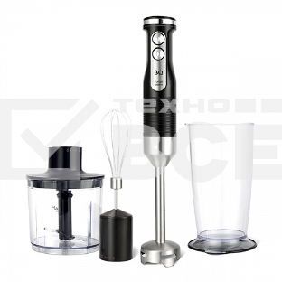 Блендер BQ HB522PS Black-Steel. Мощность:1000 Вт, 3 в1 Блендер + миксер + измельчитель
