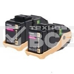 Картридж лазерный Epson C13S050607 пурпурный (13000 стр. двойная упаковка: 6500 стр x 2) для AcuLaser C9300N, фото2