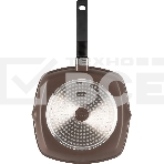 Сковорода-гриль Rondell Praline RDA-1567, 28см, съемная ручка, без крышки, коричневый, фото4
