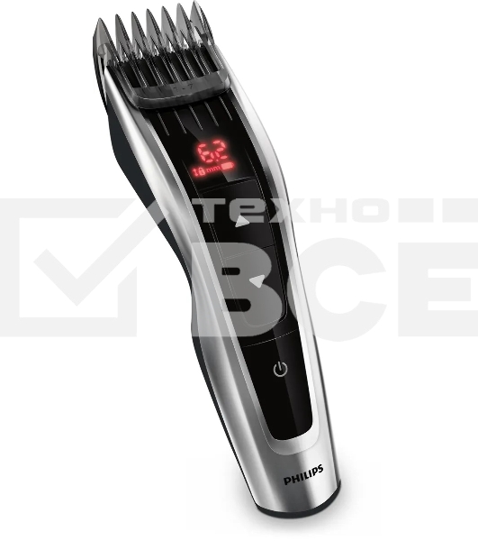 Машинка для стрижки Philips HC9420/15 серебристый/черный (насадок в компл:3шт)