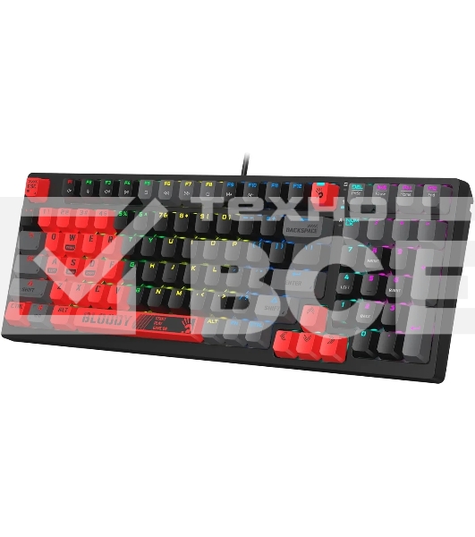 Клавиатура A4Tech Bloody S98 Sports Red BLMS Plus проводная USB красный/черный