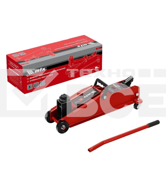 Домкрат гидравлический подкатной MTX, 3т, 192-532 мм, SUV 51084