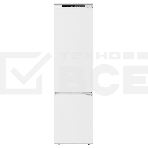 Встраиваемый холодильник Maunfeld MBF193SLFWGR Inverter белый двухкамерный 229/76 л морозилка снизу, фото 1