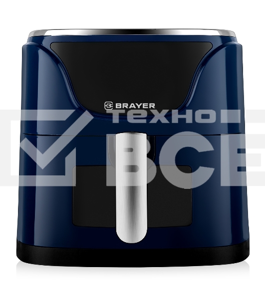 Аэрогриль BRAYER BR2036 синий, 1500 Вт, 5 л, упр. - сенсор, программ - 7