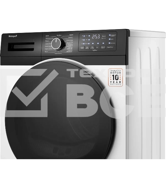 Сушильная машина Weissgauff WD 6110 B Heat Pump белый, 10 кг, сушка - тепловой насос, программ - 16, 60 x 85 x 62 см
