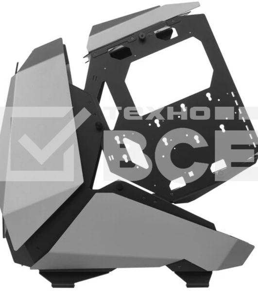 Корпус без блока питания JONSBO MOD-5, Full-Tower, TG, no fans, 2xUSB-A 3.0 + 1xUSB-C 3.2, ATX, mATX, mITX Gray