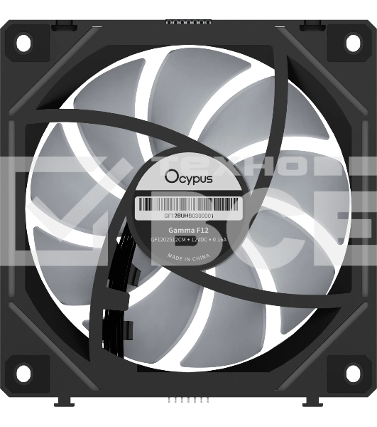 Вентилятор для корпуса Fan Ocypus Gaммa F12 UNI BK ARGb 3 IN 1 PWM черный
