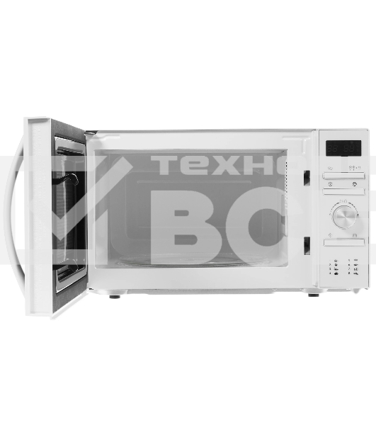 Микроволновая печь Hyundai HYM-D3027 белый, 20 л, 700 Вт, переключатели - поворотный механизм/кнопки