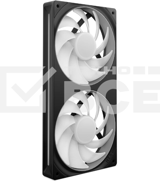Вентилятор для корпуса Case Cooler NZXT F240 RGb Core (120x120x25мм, 4-pin PWM, RGb, 75.12CFM, 30dBA, 2400RPM, Black, Single-Frame RGb Fan Unit)