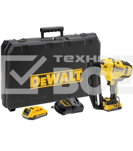 Аккумуляторный шпилькозабивной пистолет DeWalt DCN660D2, 18 В XR, 2 АКБ 2 А·ч