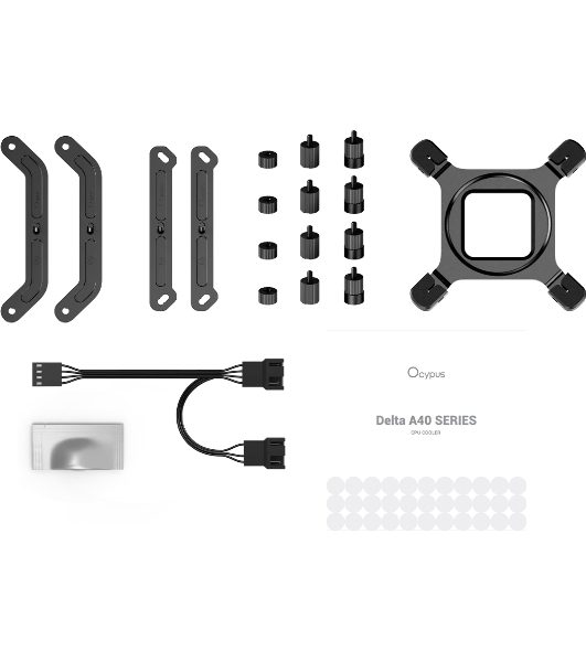 Кулер для процессора Ocypus Delta A40 Elite BK Dual Fan (Delta-A40-BK2NNWN00X-GL)