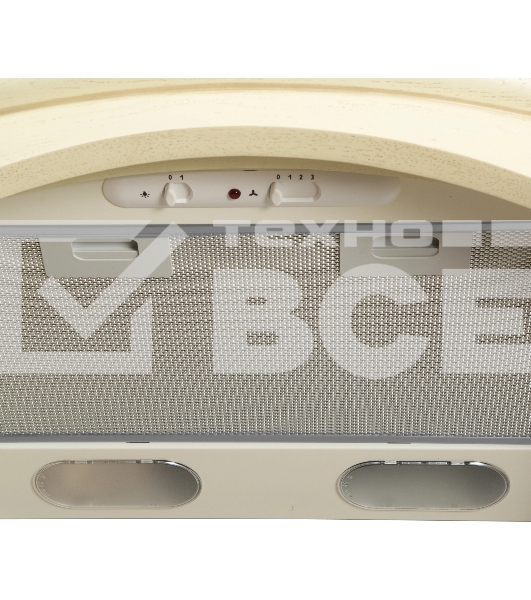 Вытяжка каминная Elikor Ротонда 60П-650-П3Л бежевый, 60 см, 650 куб. м/ч, 56 дБ