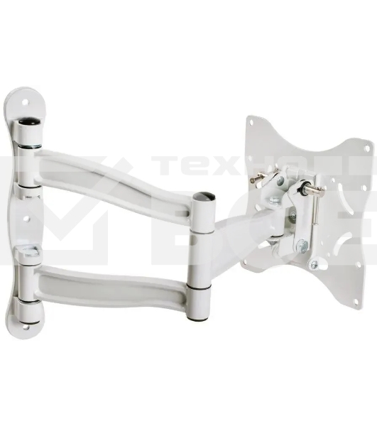 Кронштейн для телевизора Kromax TECHNO-5 белый, 15'-55' макс. 35 кг, настенный, поворот и наклон