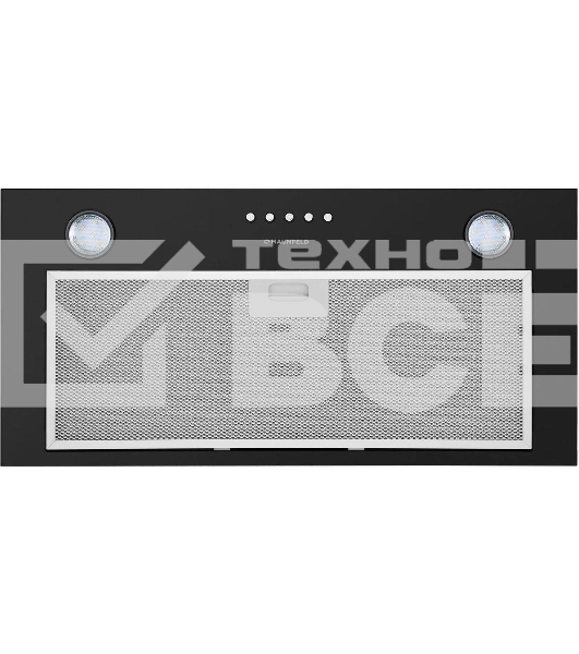 Вытяжка встраиваемая Maunfeld Crosby Singl 60 черный, 60 см, 850 куб. м/ч, 48 дБ