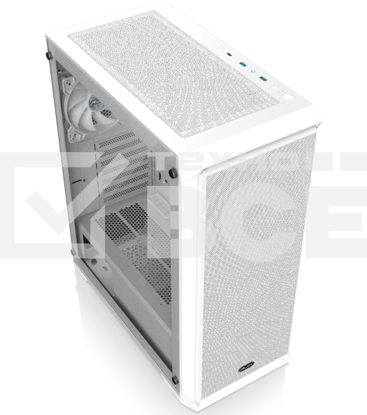 Корпус без блока питания Raijintek ARCADIA 41-MS4, Midi-Tower, TG, 1x120мм + 3x120мм ARGB, 2xUSB-A 3.0 + 1xUSB-C, ATX, mATX, mITX White