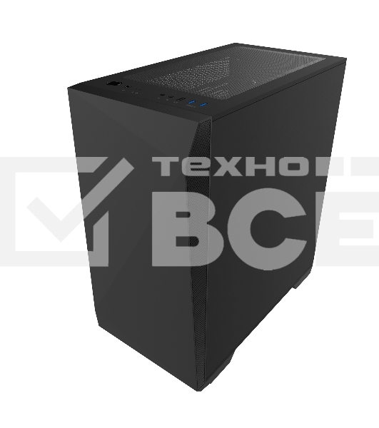 Компьютерный корпус ZALMAN Z1 ICEBERG, MicroATX, BLACK, WINDOW, 2xCOMBO (3.5