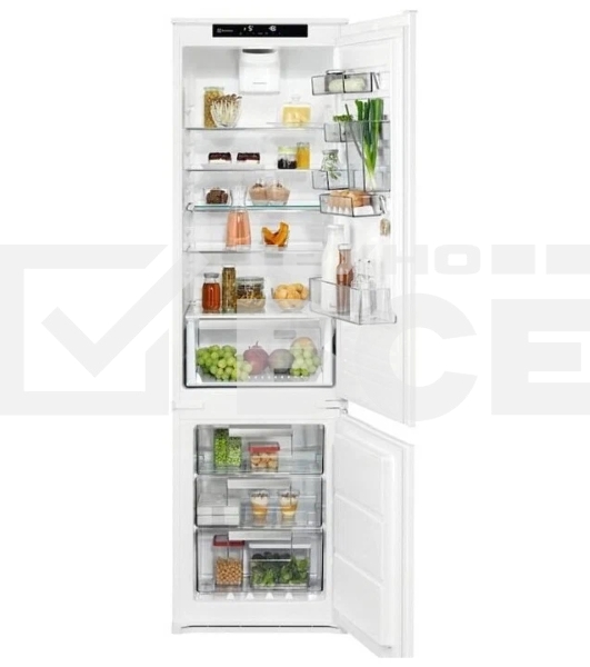 Холодильник Electrolux ENS8TE19S белый двухкамерный 214/62л морозилка снизу