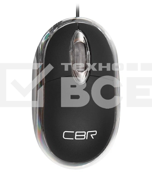 Мышь проводная CBR CM 122 черный, 1000 dpi, USB, кнопки - 3