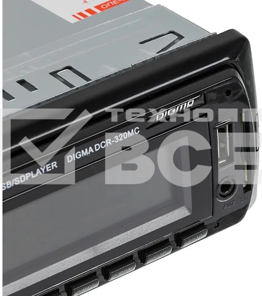 Автомагнитола Digma DCR-320MC 1DIN 4x45Вт