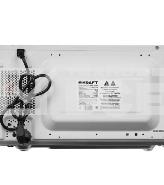 Микроволновая печь Kraft KF-20MW7W-102M белый, 20 л, 700 Вт, переключатели - поворотный механизм