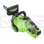 Цепная пила аккумуляторная GreenWorks GD24CS30K2, 24V, 30см, бесщеточная, c АКБ 2 Ач и ЗУ (2007007UA), фото4