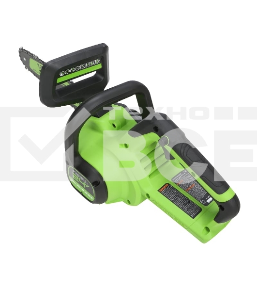 Цепная пила аккумуляторная GreenWorks GD24CS30K2, 24V, 30см, бесщеточная, c АКБ 2 Ач и ЗУ (2007007UA)