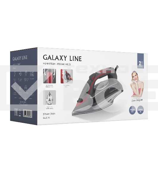 Утюг Galaxy Line GL 6142 3200Вт серый