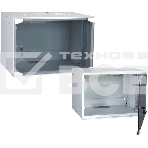 Шкаф телекоммуникационный настенный NEOMAX 6U (520х400), стеклянная дверь, замок-ключ, разборный, цвет черный (1 коробка) NM-CBWM-6U5240GKL-301-BK, фото 1