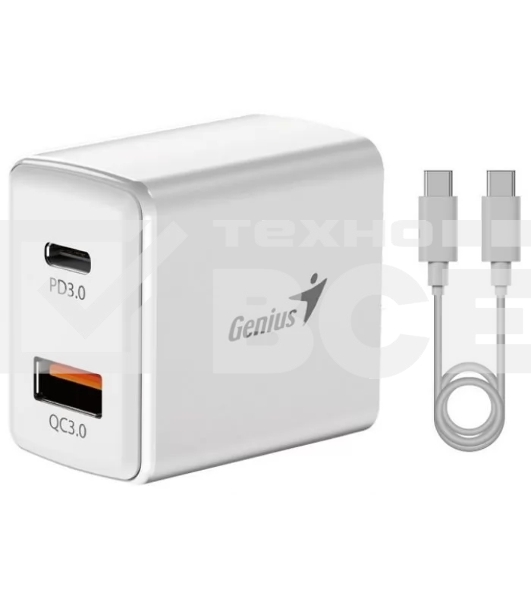 Зарядное устройство Genius PD-20ACP, EU, White