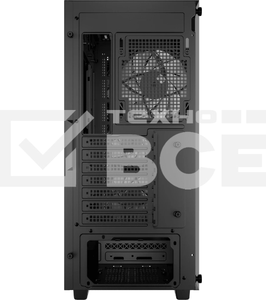 Компьютерный корпус Deepcool CC560 ARGb V2 без БП, боковое окно (закаленное стекло), 3x120мм ARGb LED вентилятор спереди и 1x120мм ARGb LED вентилятор сзади, черный, ATX