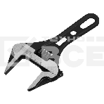 Ключ разводной Denzel 185 мм, CrV, кованый, укороченная рукоятка, фото 1