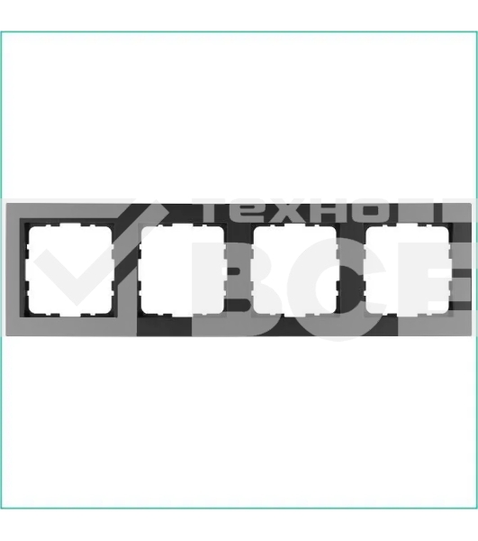 Рамка Jasmart 4-м G-Classic антрацит