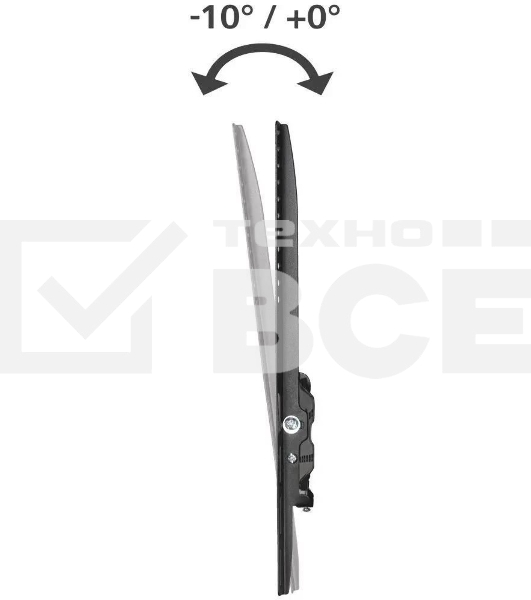 Кронштейн для телевизора Hama 00220814 черный 32'-75' макс.40кг настенный наклон