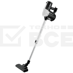 Пылесос вертикальный BBK BV2512 черный/белый, питание от сети, 100 Вт, уборка сухая, пылесборник 0.5 л