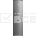 Холодильник Midea MDRB489FGE02OE нержавеющая сталь двухкамерный 247/83л морозилка снизу, No Frost, фото 1