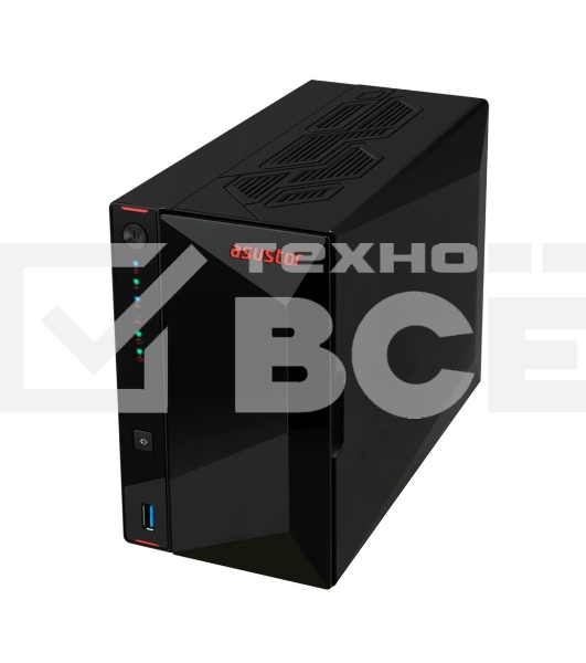 Сетевой накопитель ASUSTOR AS5402T 2-Bay NAS/Media player/Intel Celeron N5105 2.0GHz up to 2.9GHz, 4GB SO-DIMM DDR4, noHDD(HDD,SSD),/2x 2,5Gb (LAN)/3xUSB3.2,HDMI; 90IX01R1-BW3S20