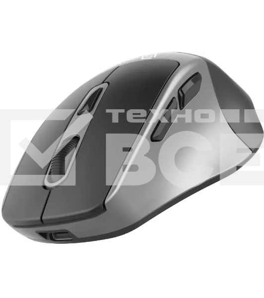 Мышь беспроводная Oklick 516MW черный/серебристый, 1600 dpi, радиоканал, Bluetooth, USB, кнопки - 6