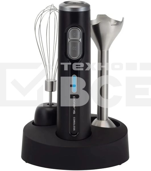 Блендер погружной Polaris PHB 0746 CordLess 700Вт черный