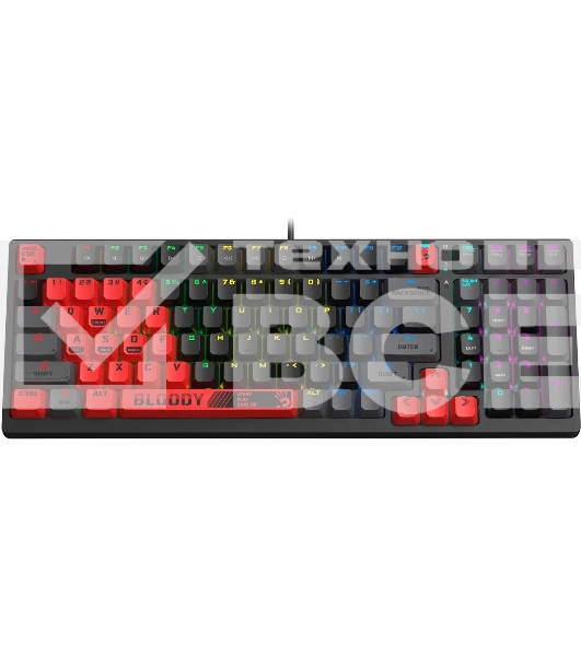 Клавиатура A4Tech Bloody S98 Sports Red BLMS Plus проводная USB красный/черный
