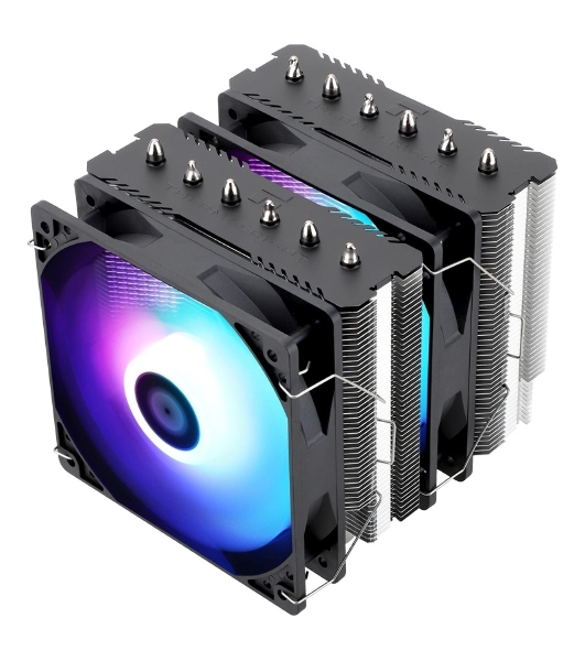 Устройство охлаждения(кулер) Thermalright Peerless Assassin 120 SE ARGB Soc-AM5/AM4/1200/1700/1851 черный 4-pin 25.6dB Al+Cu 730gr Ret (PA120-SE-ARGB)