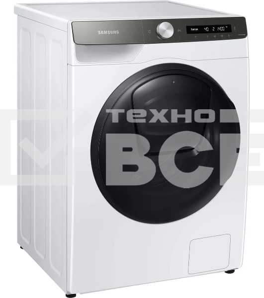 Стирально-сушильная машина Samsung WD80T554CBT/LD белый, загрузка фронтальная 8 кг, 1400 об/мин, класс: A