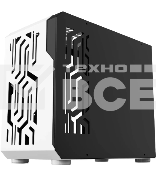 Компьютерный корпус Bloody BD-CC110 белый без БП mATX 5x120mm 2xUSB3.0 audio