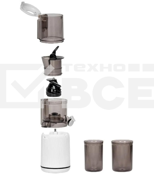 Соковыжималка шнековая Scarlett SC-JE50S63 400Вт рез.сок.:600мл. белый