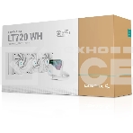 Система жидкостного охлаждения DEEPCOOL LT720 WH белый, 120 мм, алюминий/медь, 2250 об/мин, 32.9 дБ, 4 pin, 300 Вт, фото2