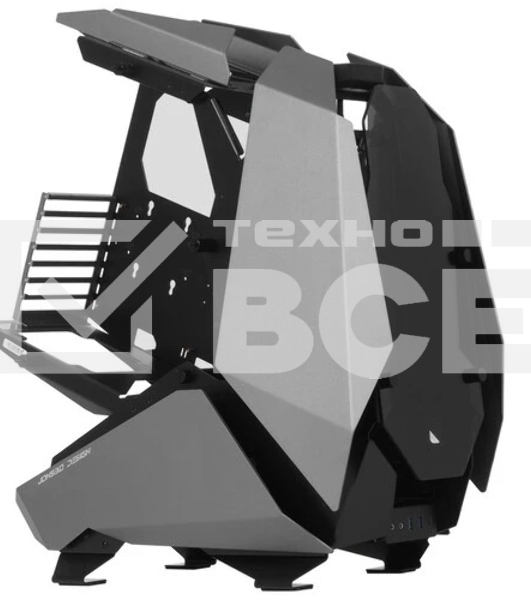 Корпус без блока питания JONSBO MOD-5, Full-Tower, TG, no fans, 2xUSB-A 3.0 + 1xUSB-C 3.2, ATX, mATX, mITX Gray