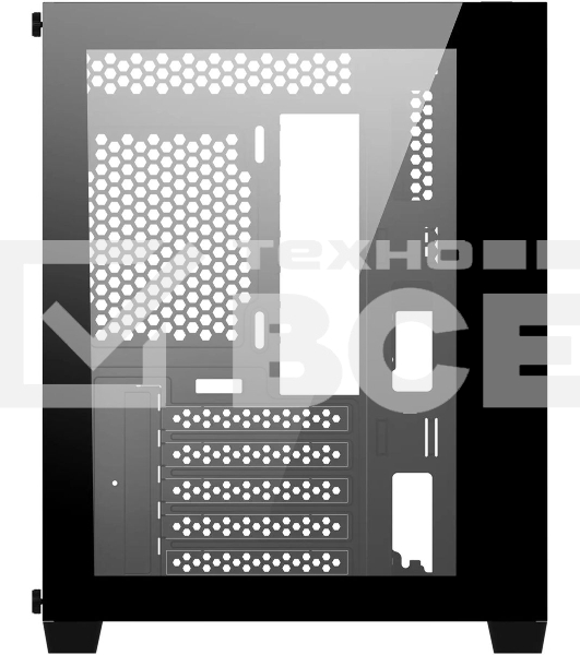 Корпус Bloody BD-CC108 черный без БП mATX 9x120mm 2xUSB3.0 audio bott PSU