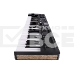 Клавиатура MIDI [231522] Arturia [KeyLab Essential 49 mk3 Black] 49 клавиш, LCD дисплей, 9 энкодеров, 8 пэдов, 9 фейдеров, 12 кнопок управления, колеса высоты тона и модуляции, 1/4